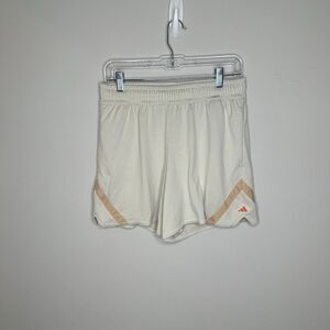 Adidas Womens Shorts Size‎ S Cream Tan Basketball Running Active